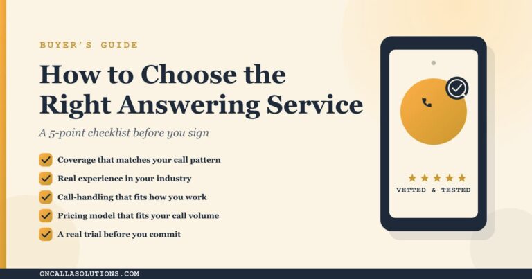 5-point checklist for choosing an answering service