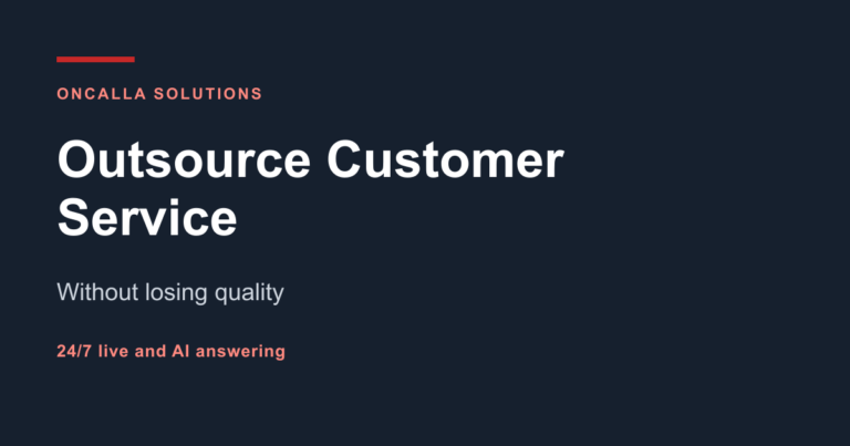 Outsource customer service: agent on a headset handling customer calls